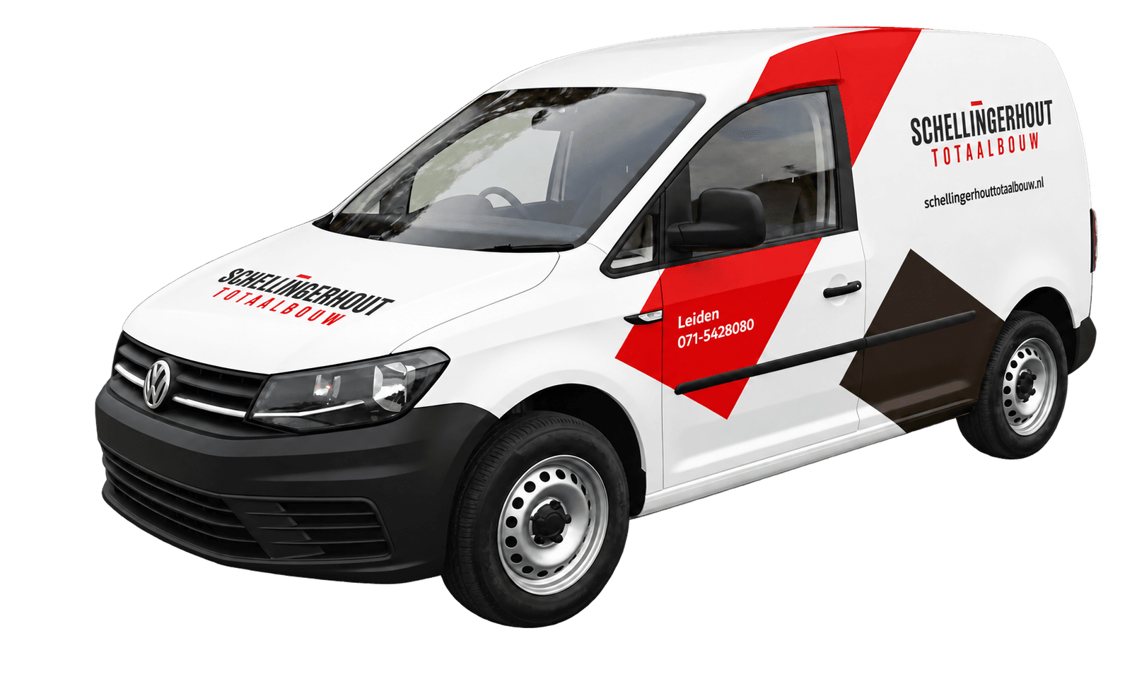 Bedrijfsbus van Schellingerhout Totaalbouw.